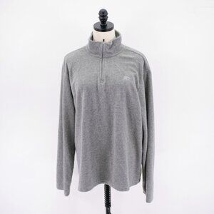 Starter XL Gray Fleece‎ 1/4 Zip Jacket / Sweater Polyester